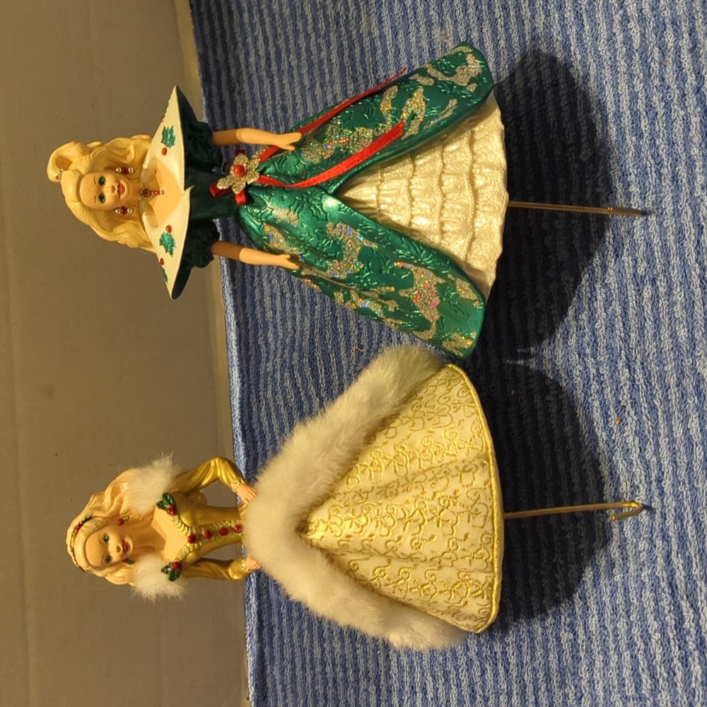 2 1993 Barbie Stocking Holders